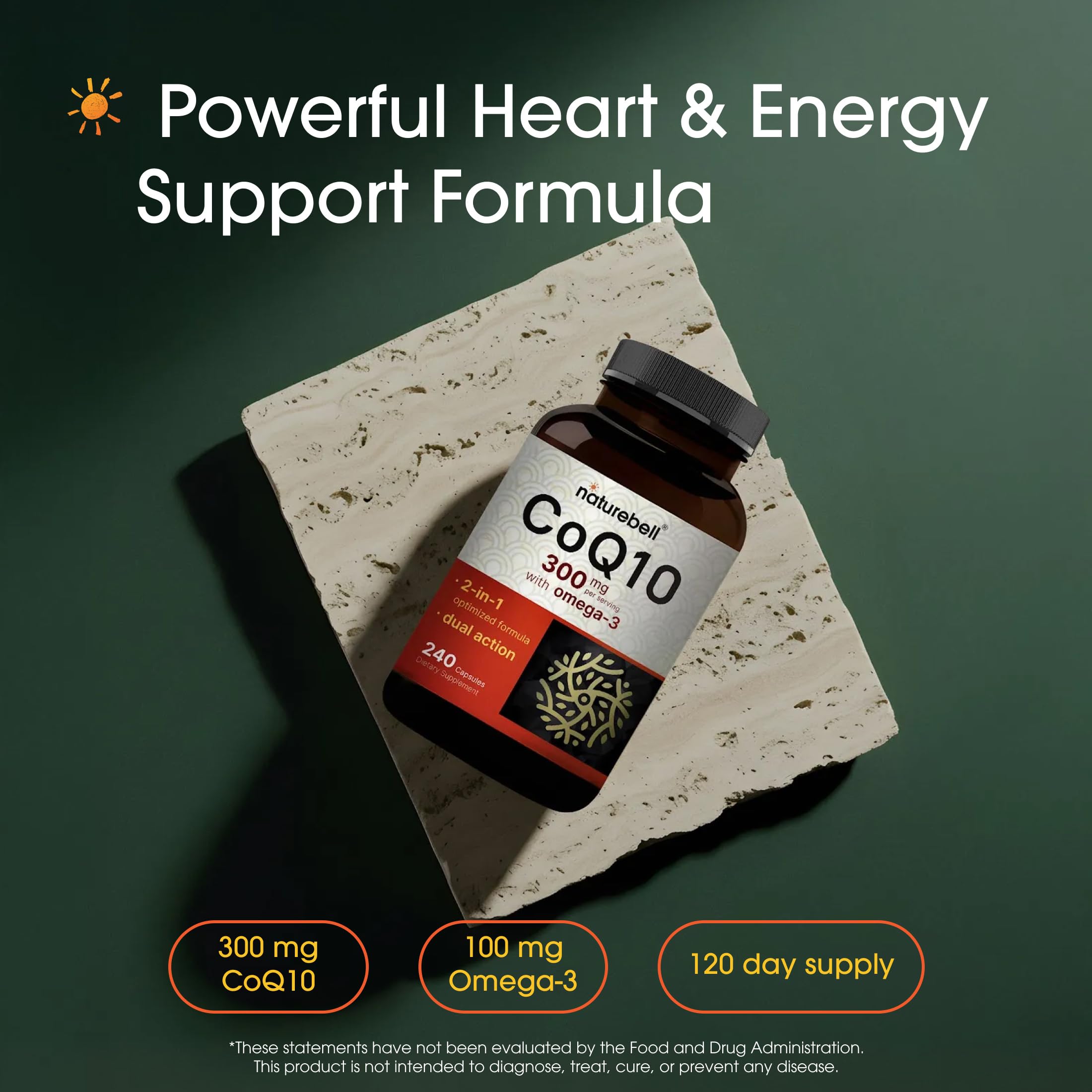 NatureBell CoQ10 Supplement for Heart Health and Energy

