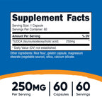 Nutricost Tudca 250mg Dietary Supplement

