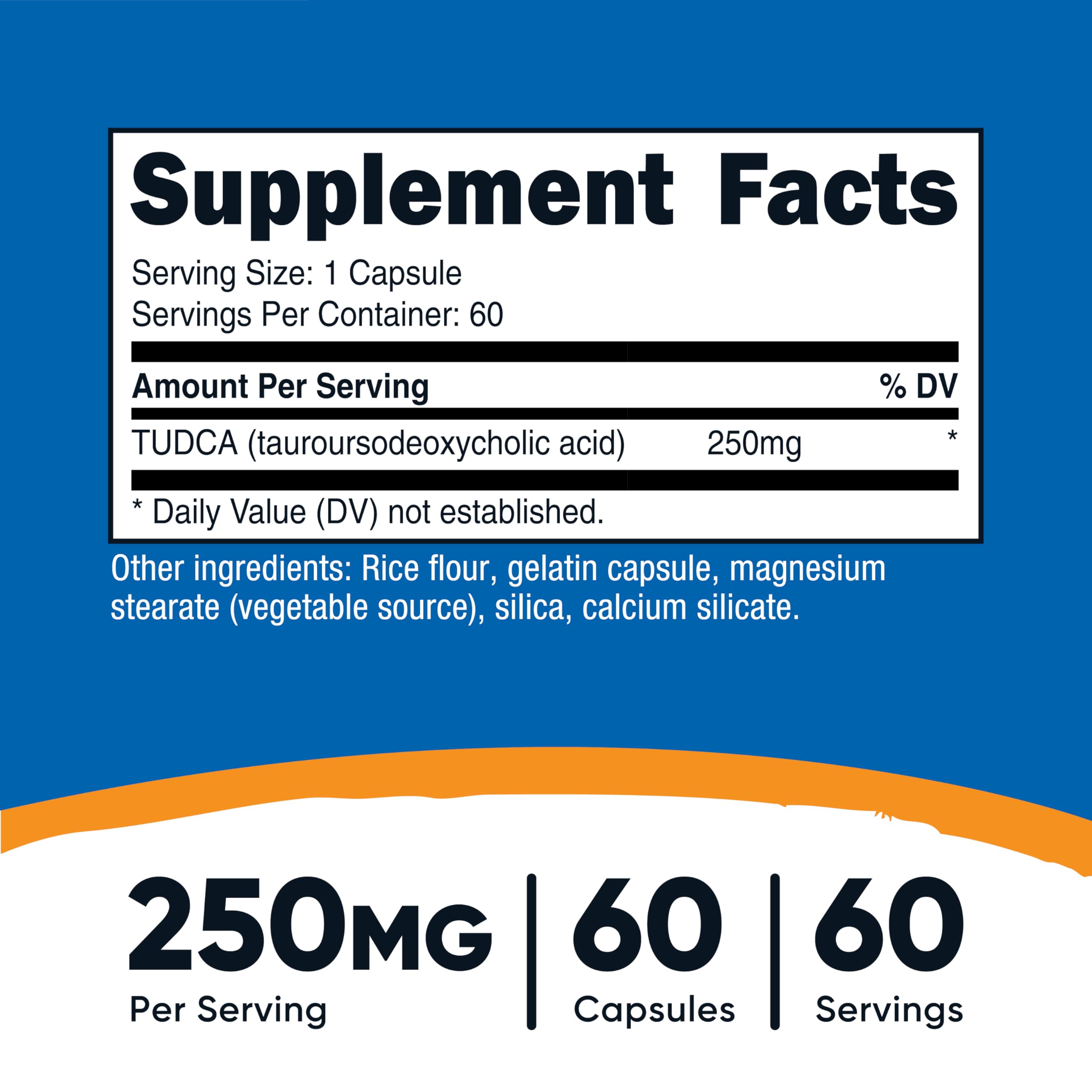 Nutricost Tudca 250mg Dietary Supplement

