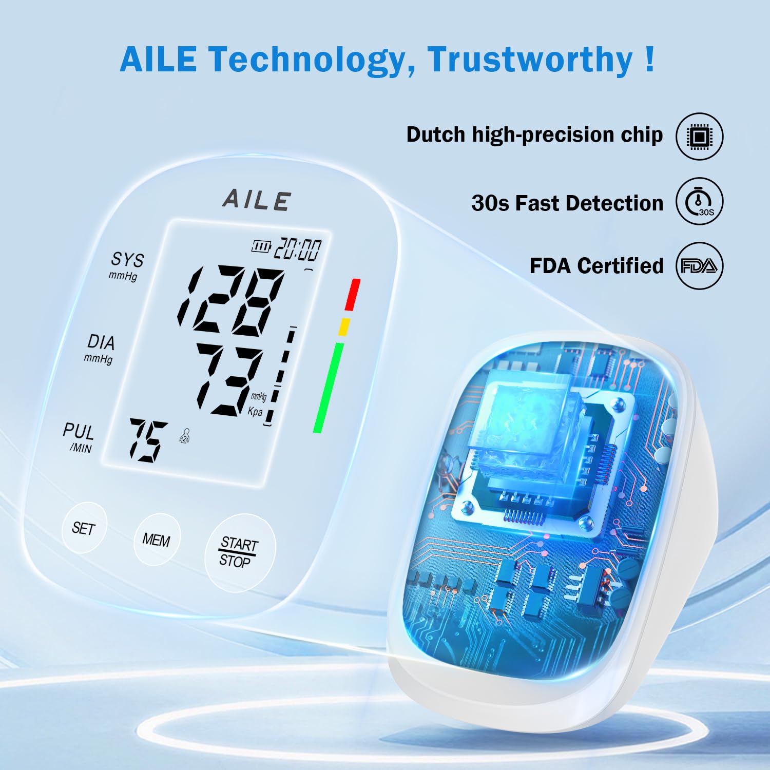 AILE Blood Pressure Monitor for Home Use

