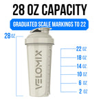 VELOMIX 28 oz Protein Shaker Bottle BPA-Free Leak-Proof

