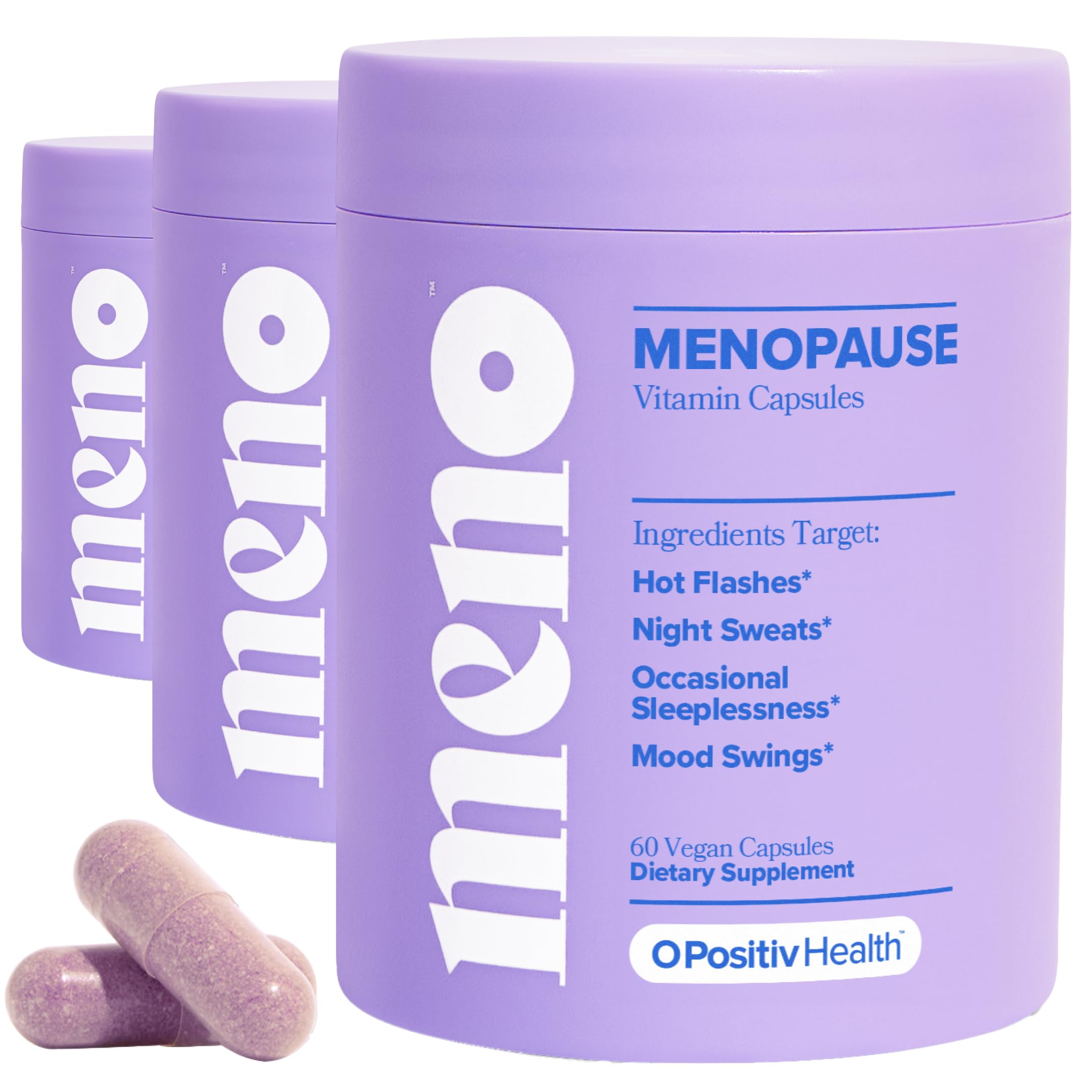 MENO Menopause Vitamin - Hormone-Free Support with Black Cohosh & Ashwagandha