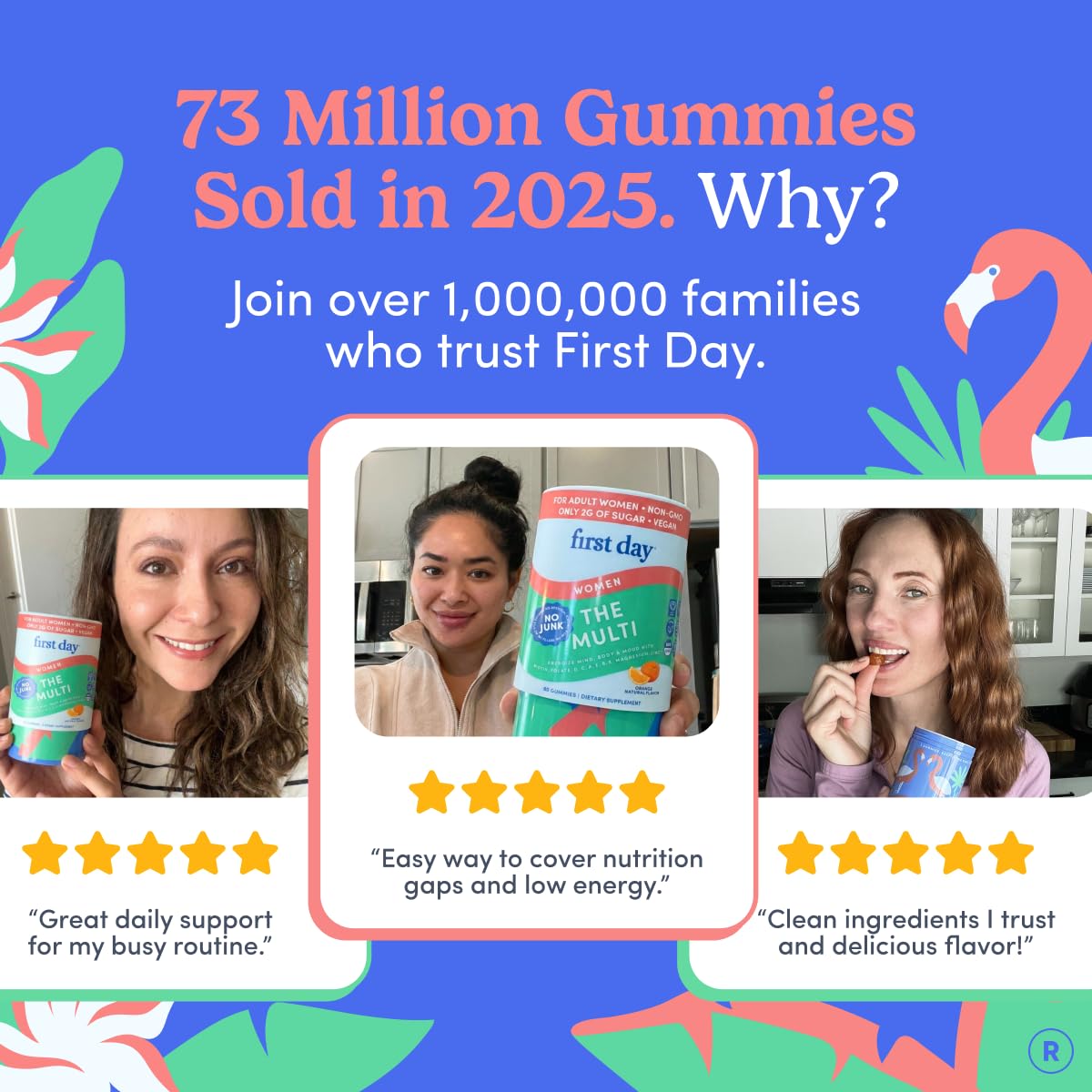 First Day Women's Multivitamin Gummies for Energy


