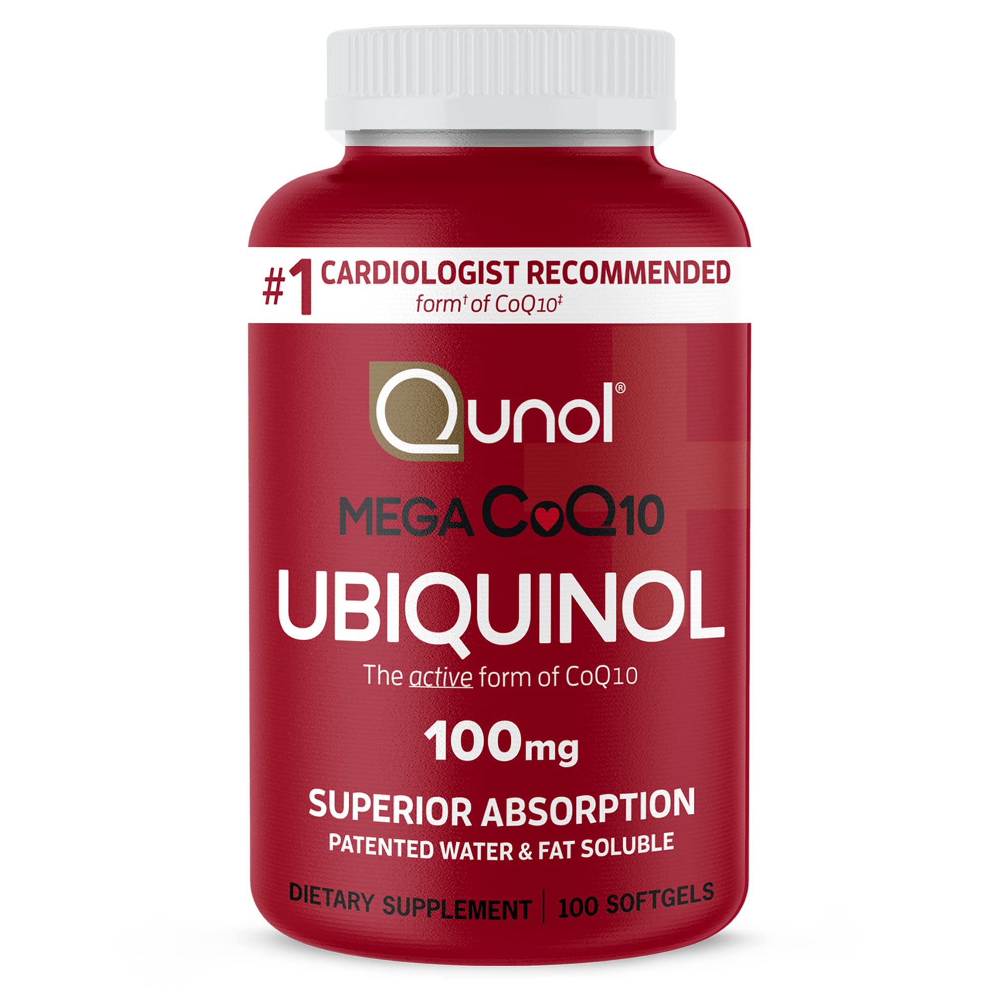 Qunol Mega Ubiquinol CoQ10 Supplement | Superior Absorption

