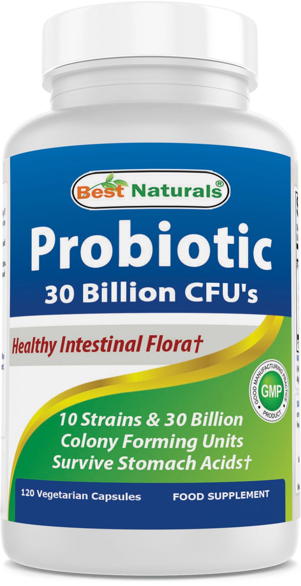 Best Naturals Probiotic 10 Strains 30B CFU - Vegetarian

