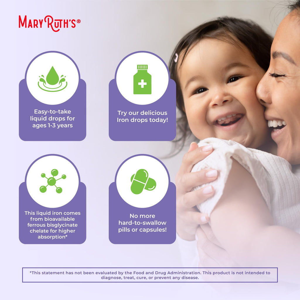 MaryRuth's Toddler Iron Supplement - Liquid Iron for Kids

