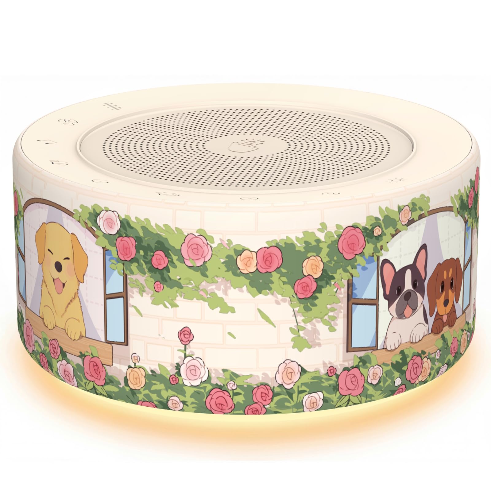 Kipcush Noise Machine for Sleep & Focus, 30 Sounds, Night Light, Memory Function