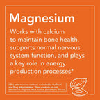 NOW Magnesium Citrate 200 mg – Nervous System Support

