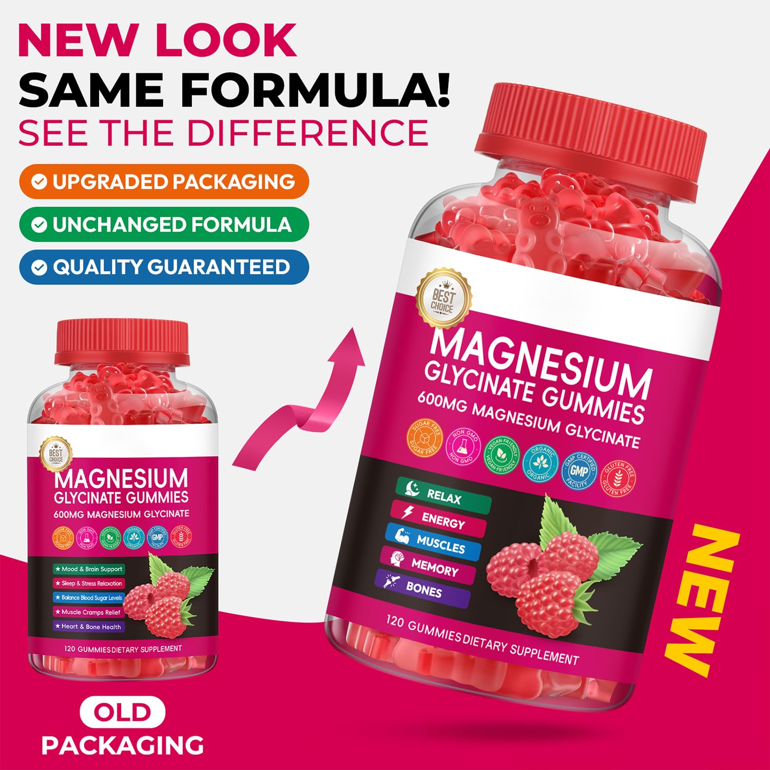 Magnesium Glycinate Gummies with Calcium & Vitamin B6

