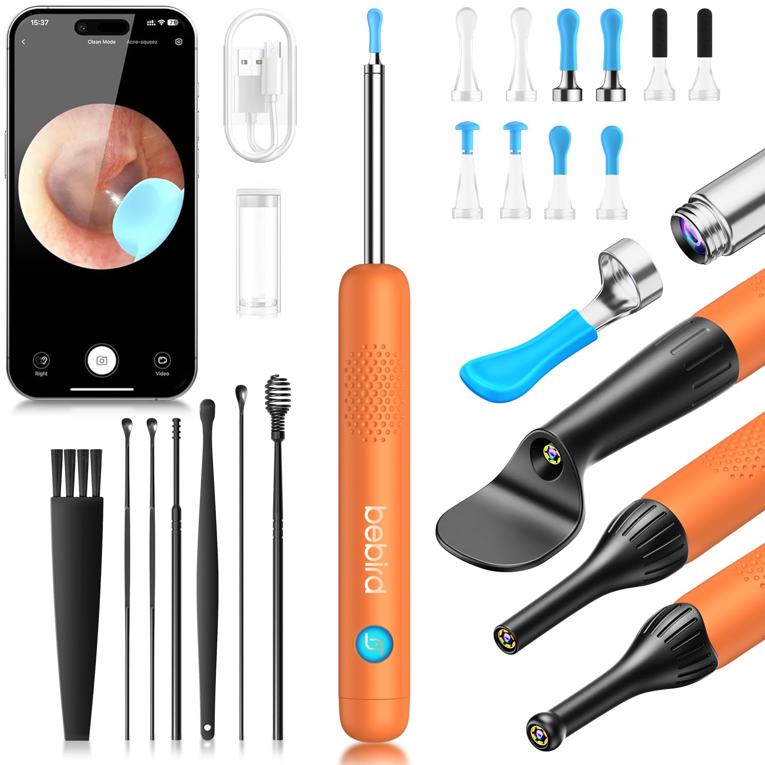 BEBIRD R1 Ear Wax Removal Tool with 1080P Camera EarScope