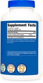 Nutricost NAC 600 mg Capsules | N-Acetyl L-Cysteine

