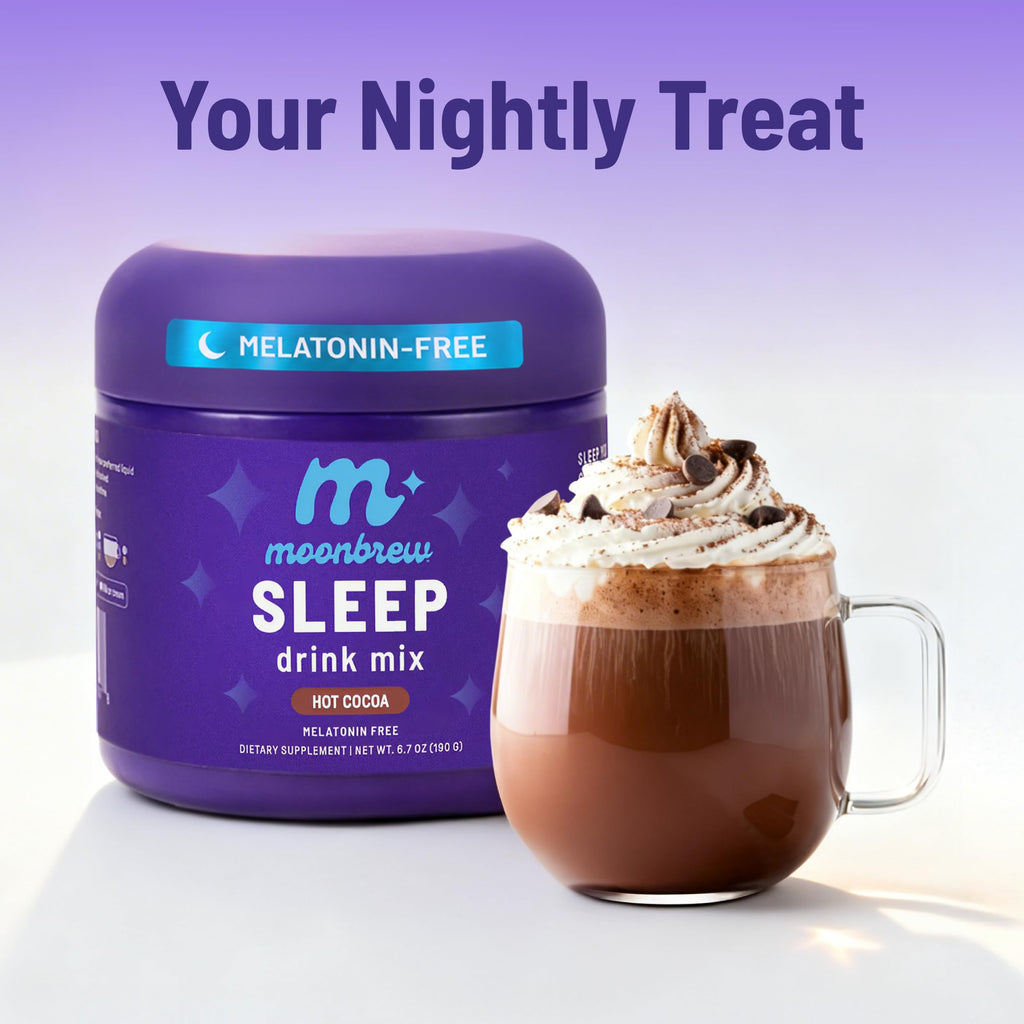 MoonBrew Magnesium Hot Cocoa Sleep Aid – Melatonin-Free

