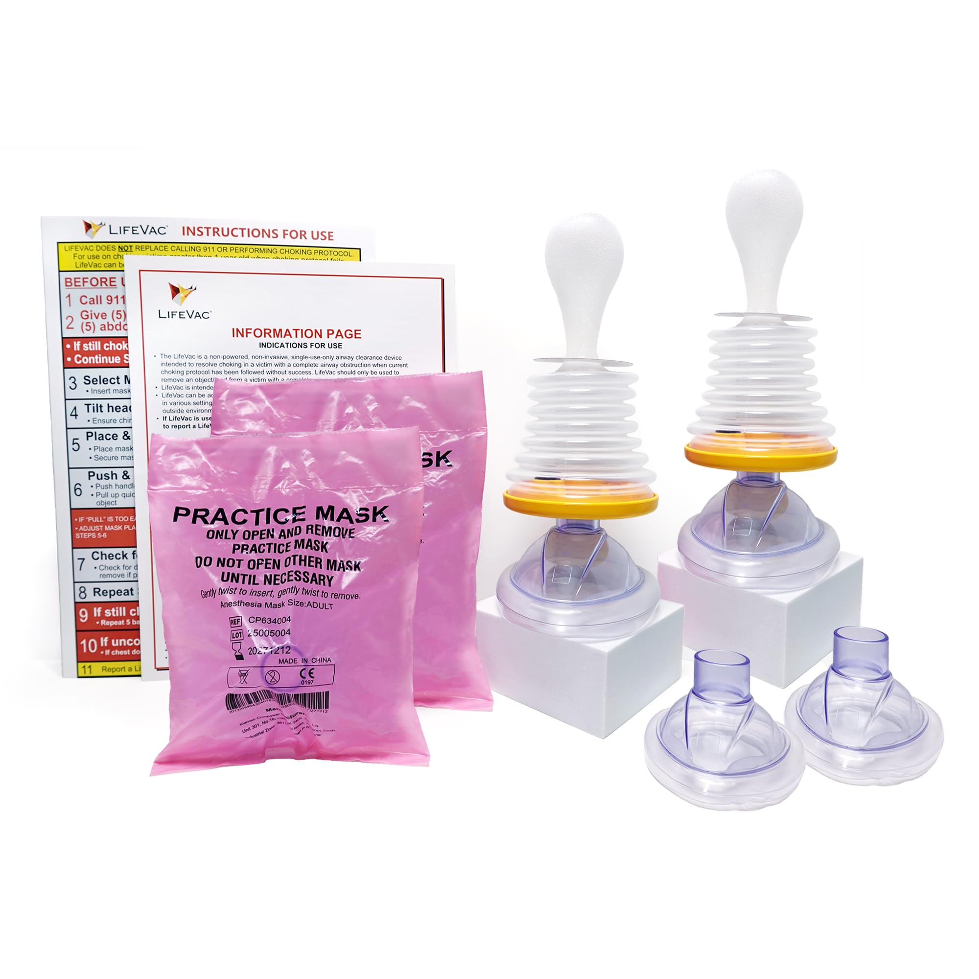 LifeVac Home Kit Portable Suction Rescue Device for Choking Emergencies