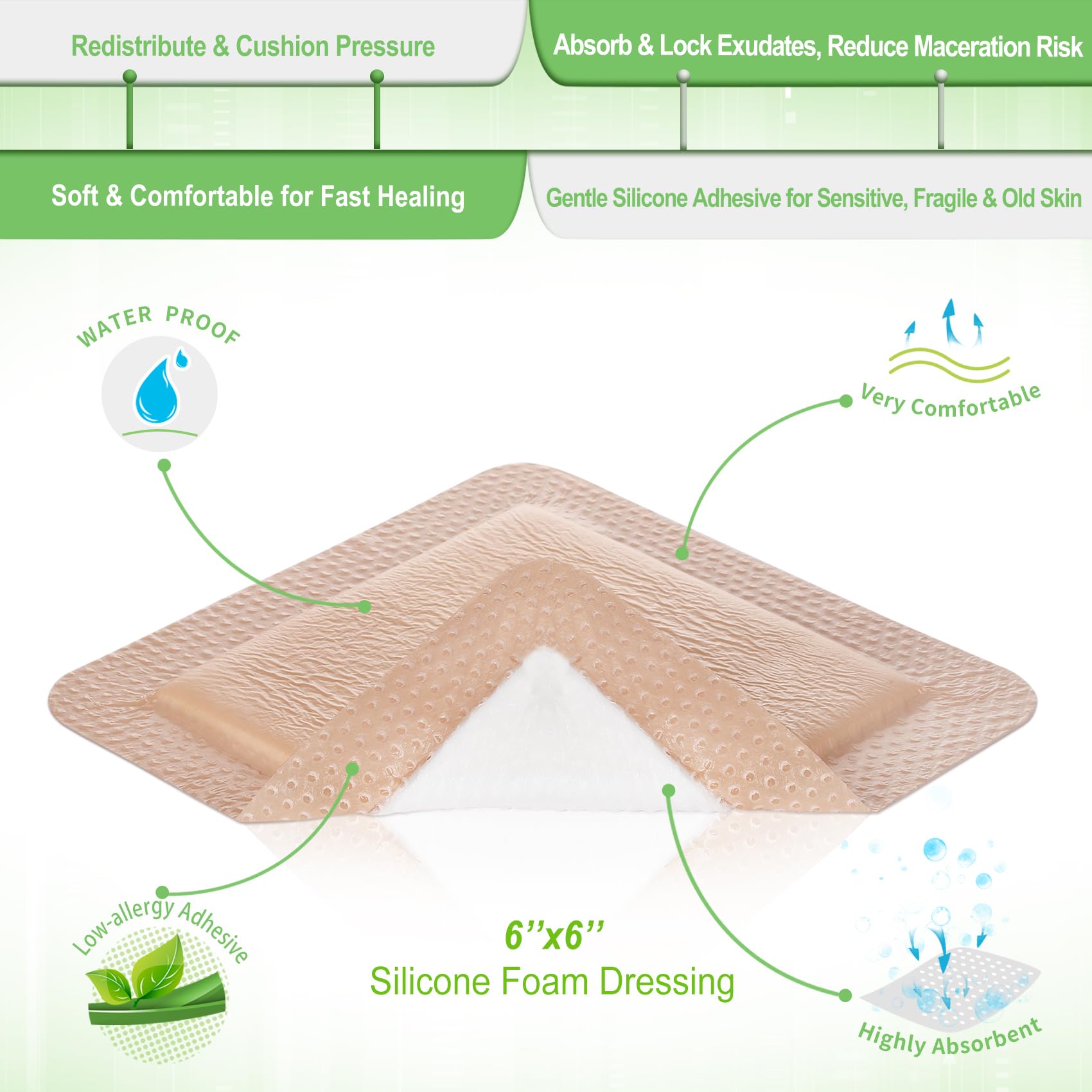 Silicone Foam Dressing by NeuHeils

