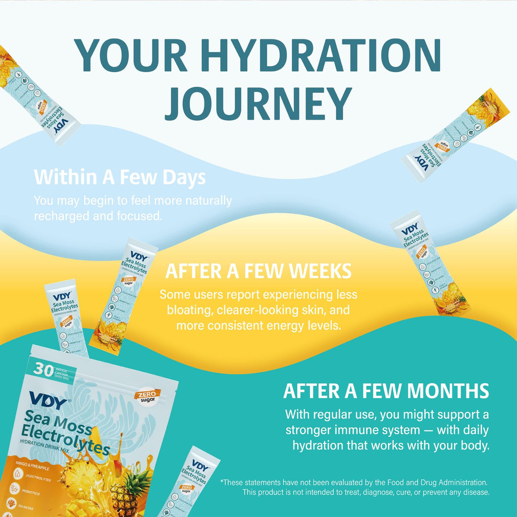 VDY Sea Moss Electrolyte Powder Drink Mix

