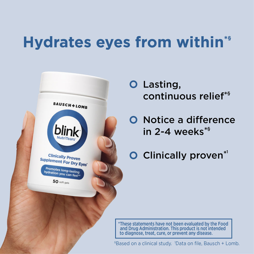 Blink NutriTears Dry Eye Supplement for Eye Care

