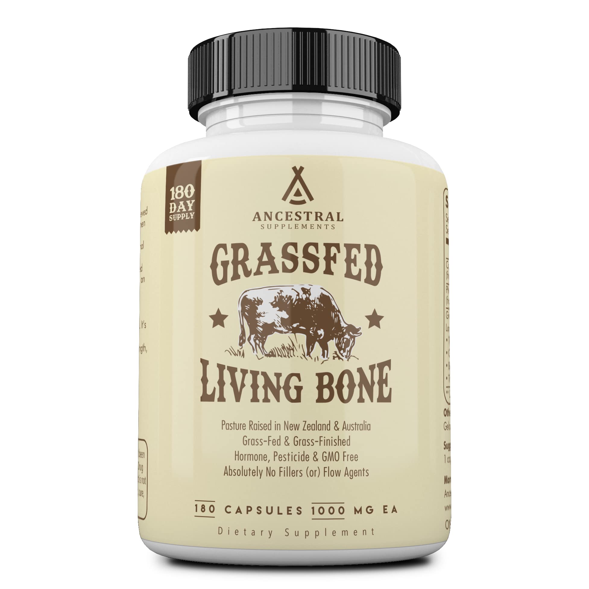 Ancestral Supplements Living Bone Capsules | Grass-Fed Beef

