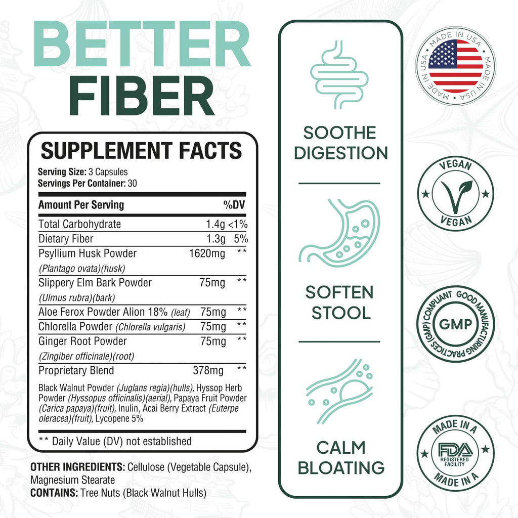Organics Ocean Better Fiber – Daily Fiber Supplement

