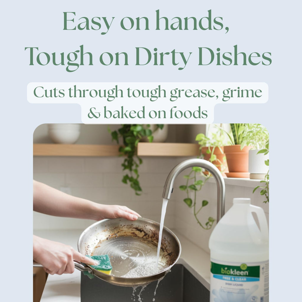 Biokleen Dish Soap - Plant-Based Non-Toxic Dish Liquid


