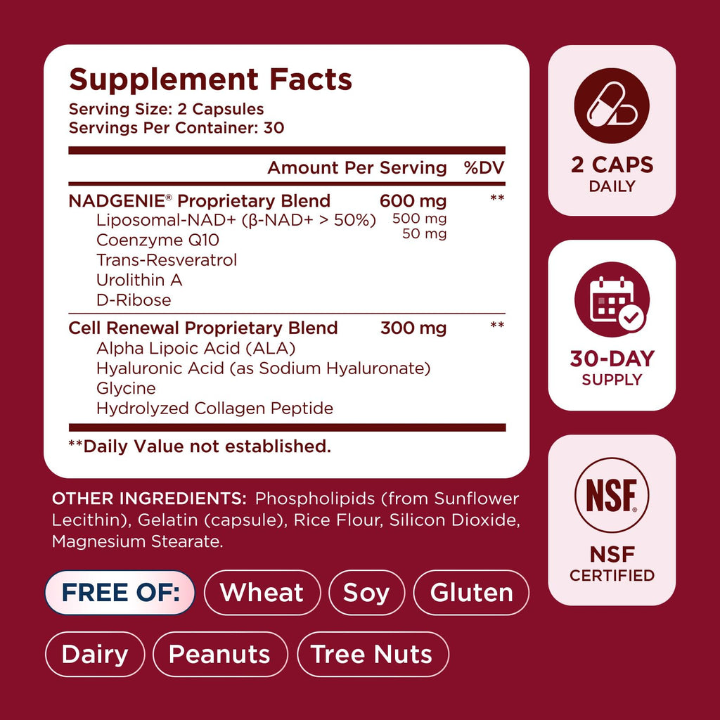 NAD+ Supplement for Women by Selerb | Energy & Skin Health

