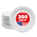 Stock Your Home White Disposable Paper Plates - 9-Inch Dinner Plates Bulk