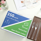 Clear Plastic Forks Extra Heavy Duty | BPA-Free Cutlery

