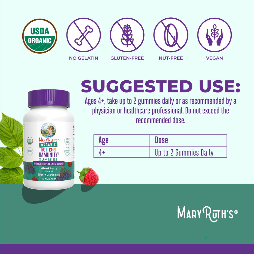 MaryRuth's Organics Kids Immune Gummies - Organic Vitamin C

