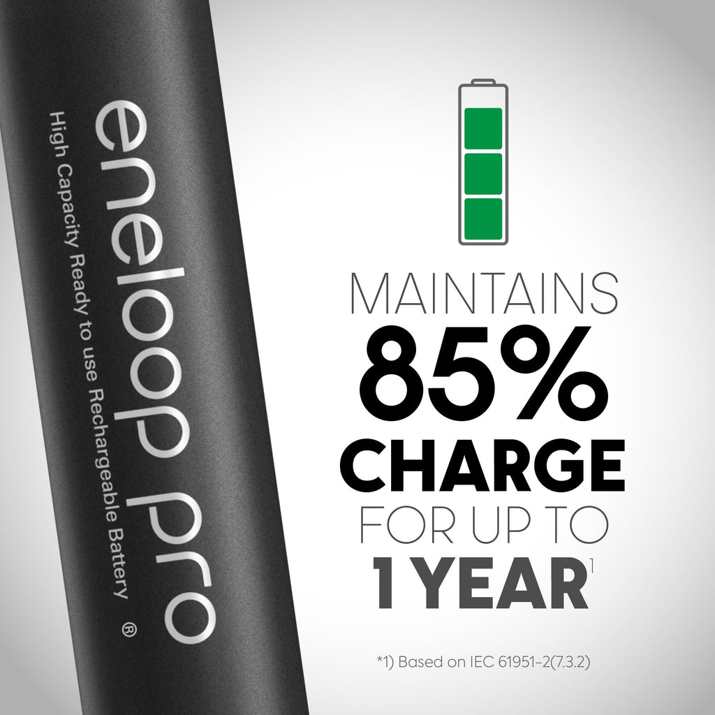 Eneloop Pro Rechargeable Ni-MH Batteries | High Capacity

