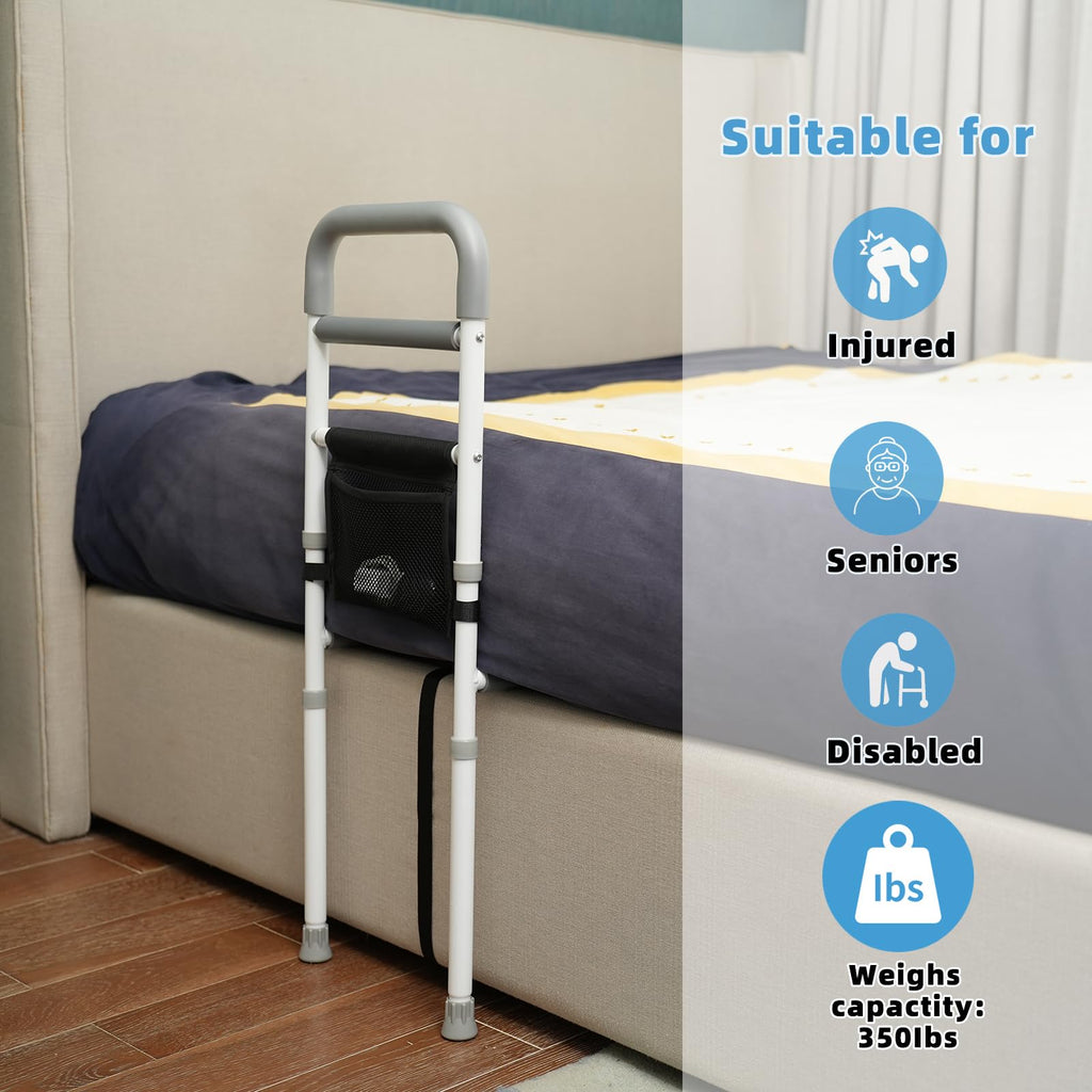 Bed Rail for Elderly Safety - Adjustable Bed Assist Rail

