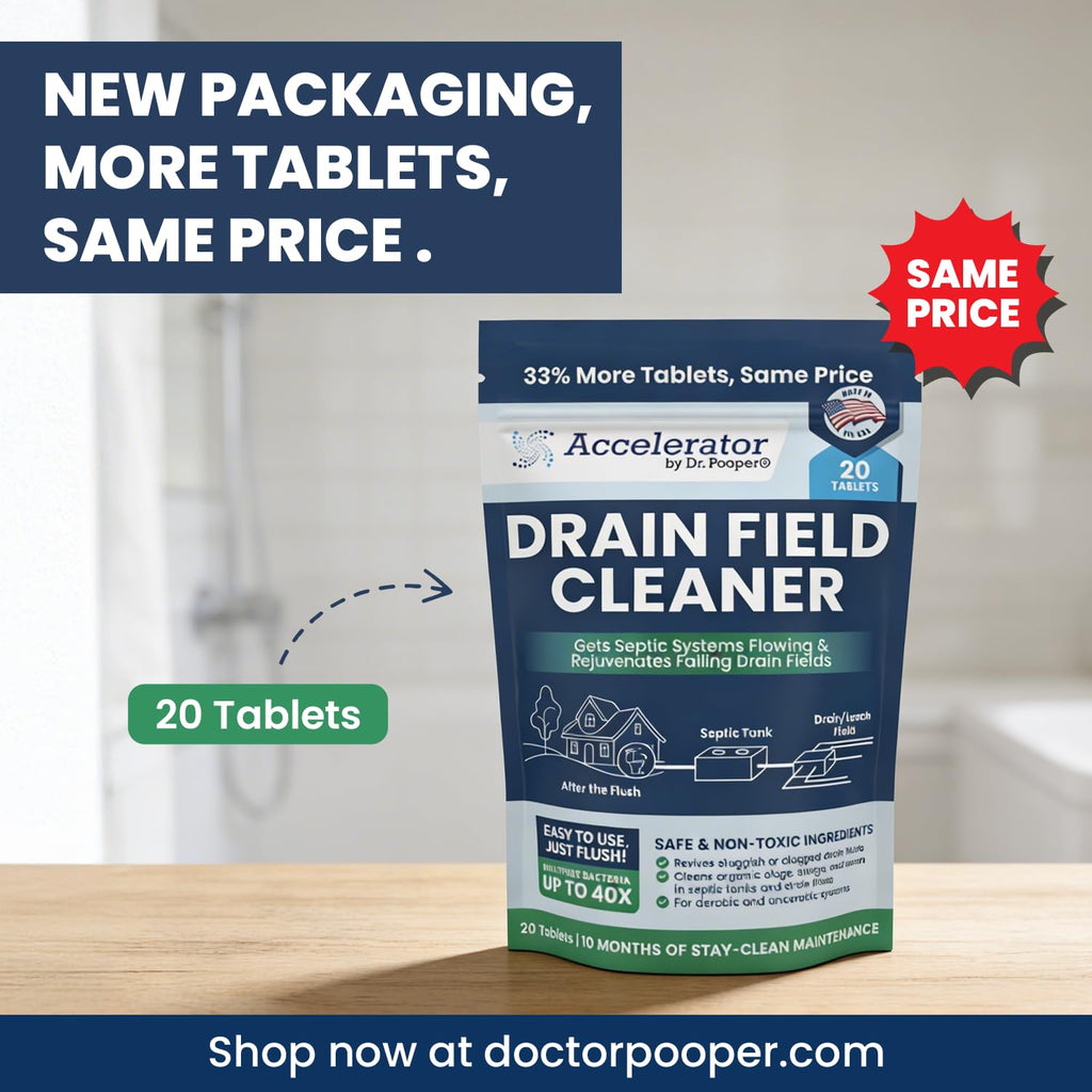 Drain Field Cleaner Tablets by Dr. Pooper

