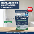 Drain Field Cleaner Tablets by Dr. Pooper


