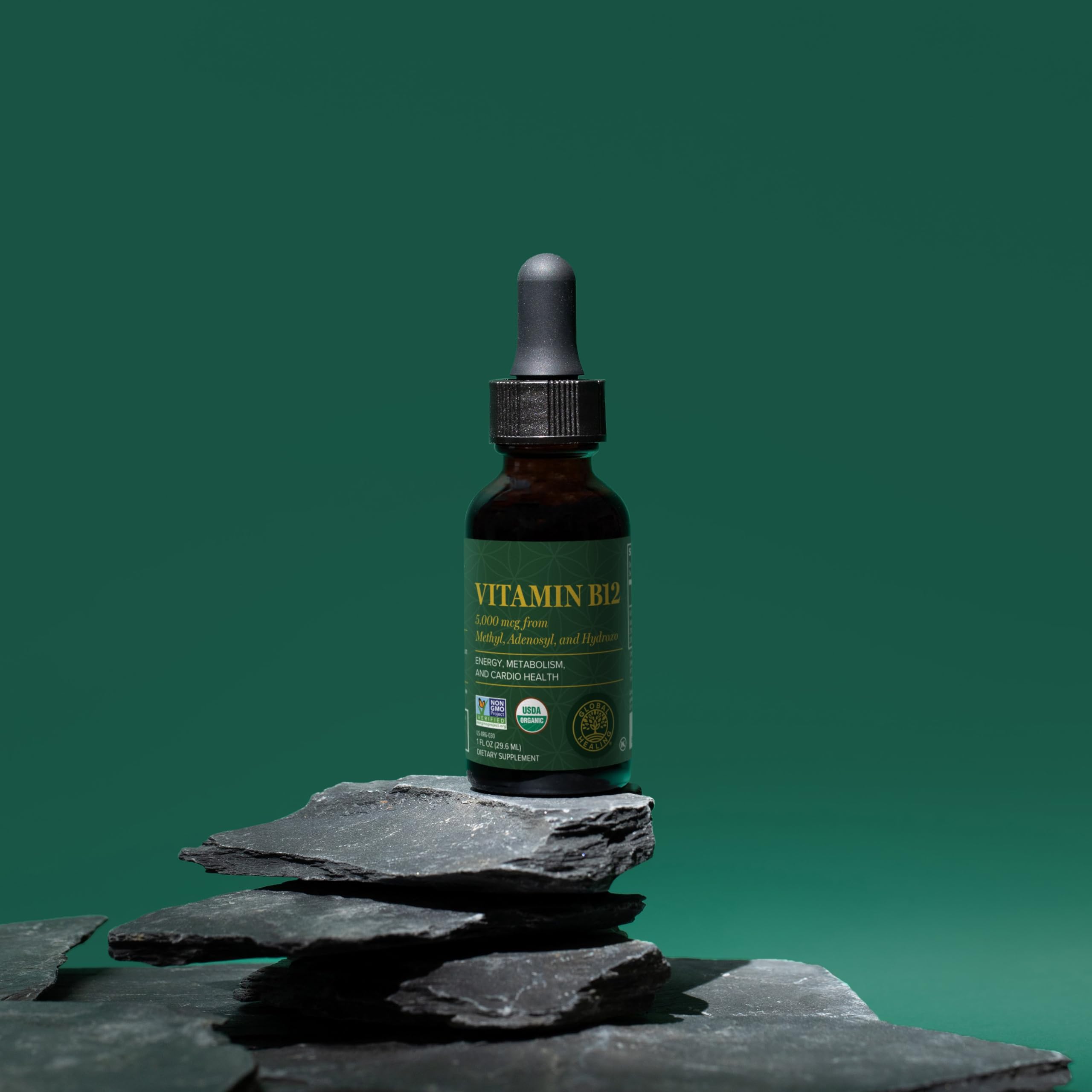 Global Healing Center Vitamin B12 5000 mcg Sublingual Drops


