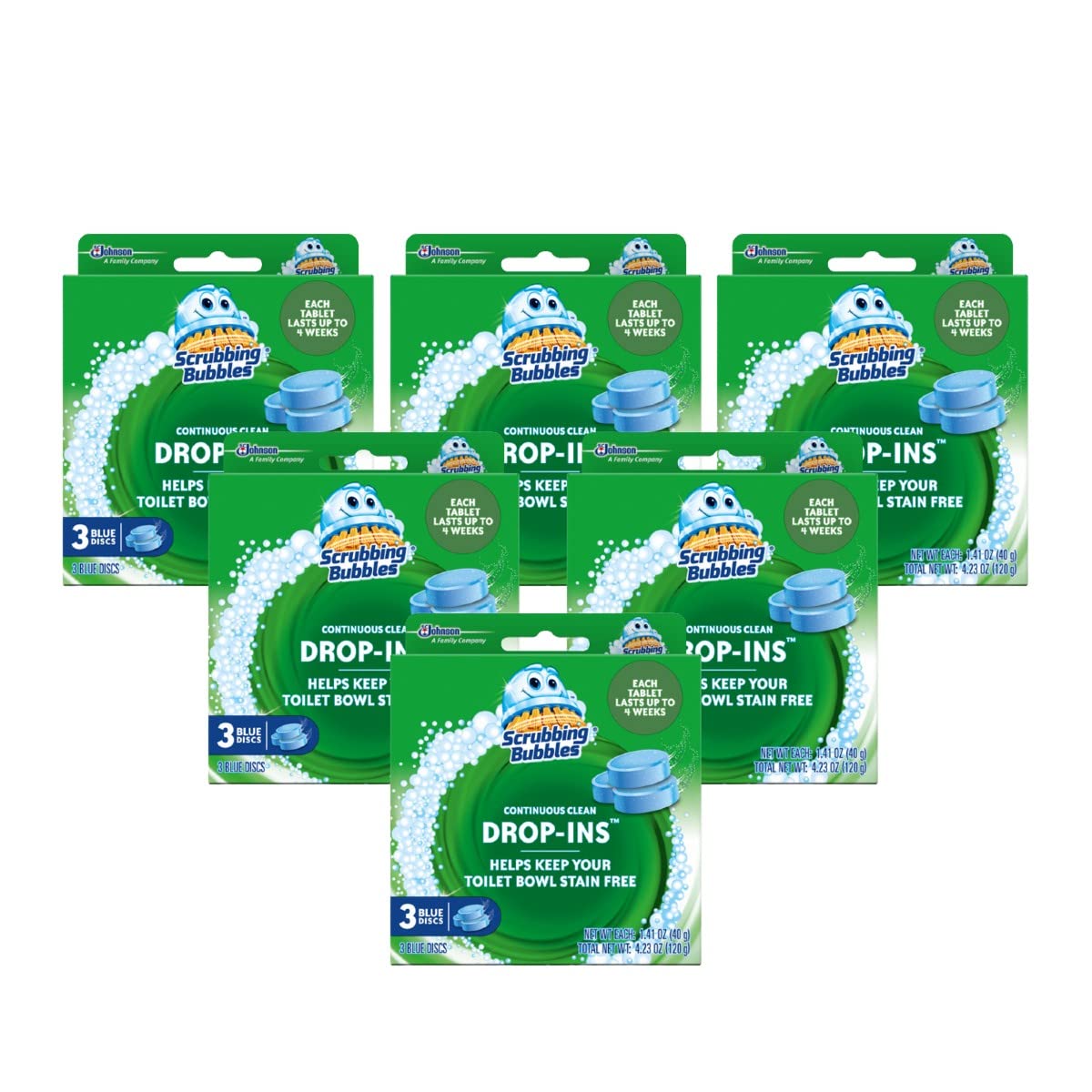 Scrubbing Bubbles Toilet Drop-Ins Blue Tablets

