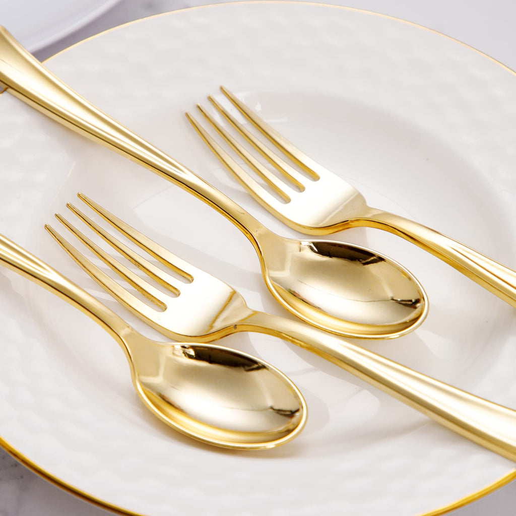 Plastic Cutlery Set – Disposable Heavy-Duty BPA Free

