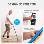 Walking Cane REHAND Foldable Adjustable Self-Standing Pivot

