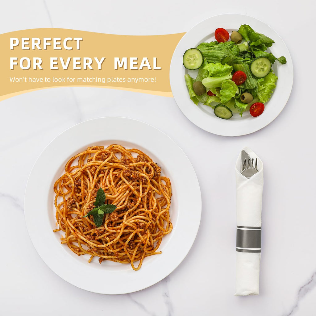 AOZITA Premium Heavy Duty Disposable Plates | Party & Events

