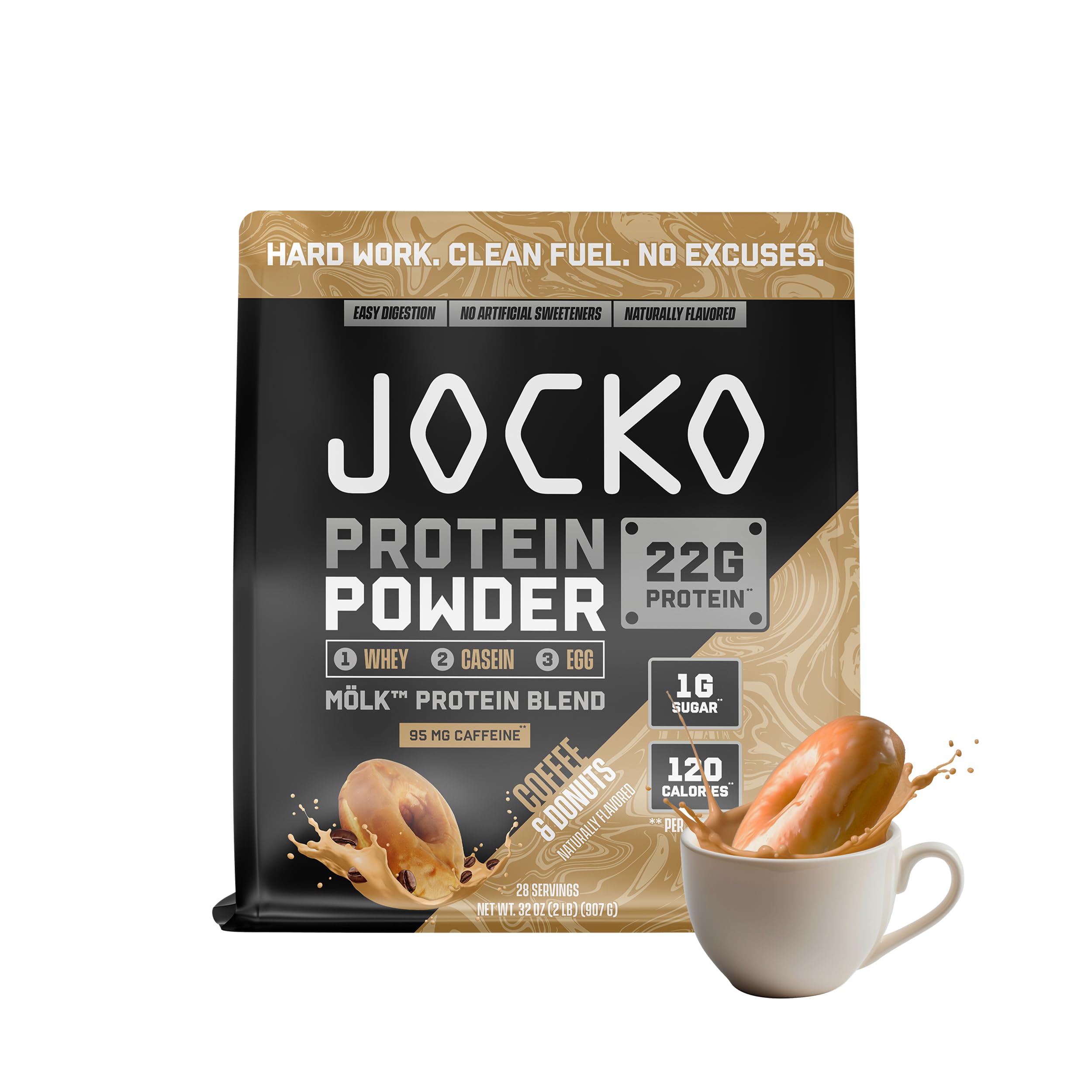 Jocko Fuel Whey Protein Powder with Digestive Enzymes & Probiotics