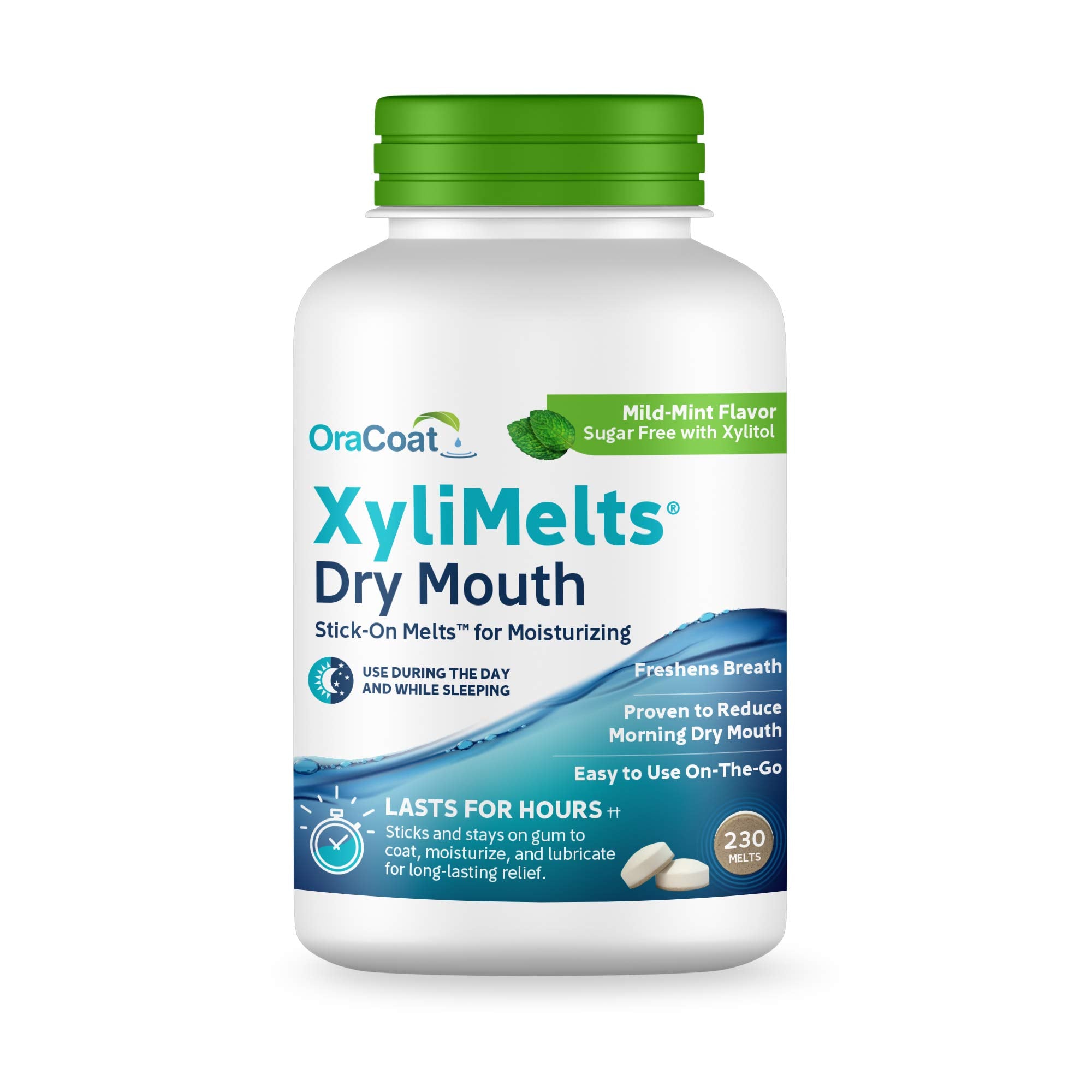 Oracoat XyliMelts Dry Mouth Discs | Sugar-Free Xylitol


