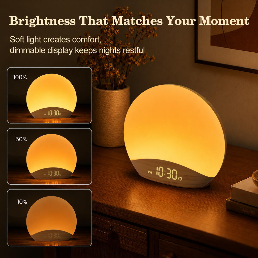 REACHER Sunrise Alarm Clock & Sound Machine Wake Up Light

