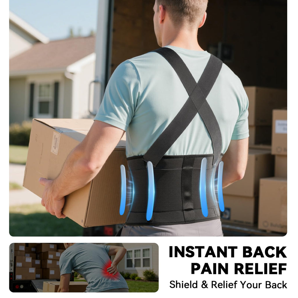Work Back Brace for Men and Women Adjustable Back Support

