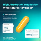 Magnesium Glycinate with Quercetin for Sleep & Relaxation

