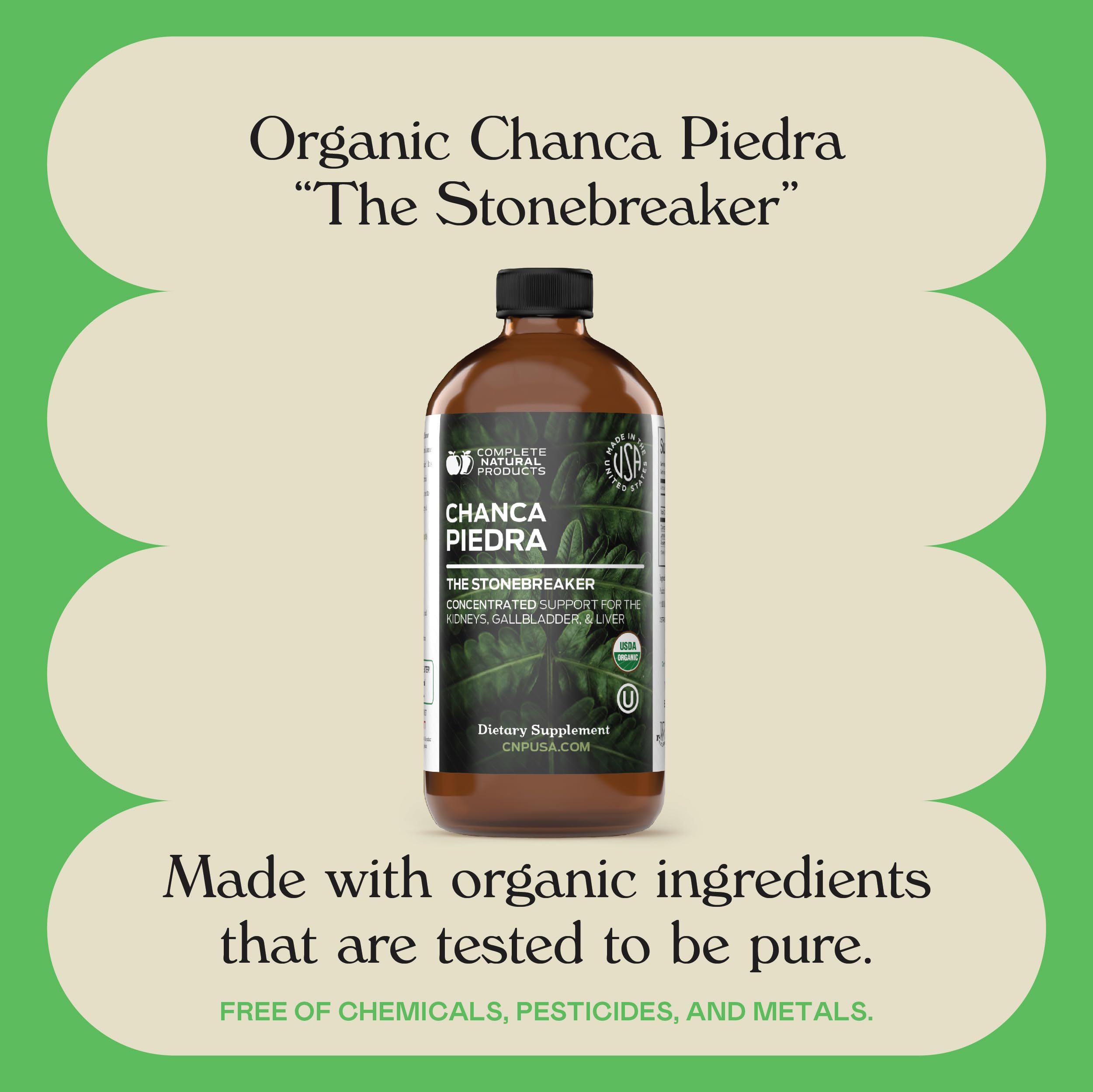 Complete Natural Chanca Piedra Liquid Extract for Kidney

