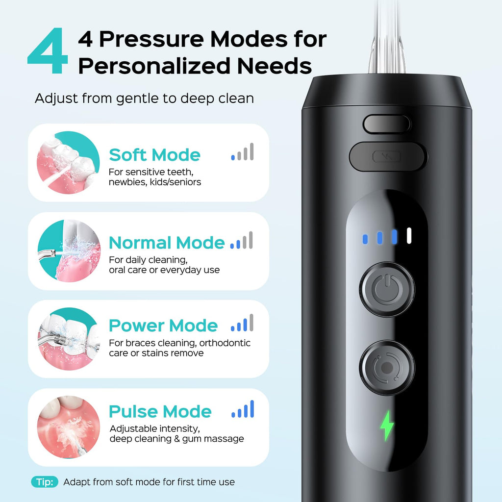 COSLUS Water Flosser T40 Mini - Travel Cordless Irrigator

