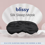 Blissy Silk Sleep Mask - Premium Mulberry Silk 22 Momme

