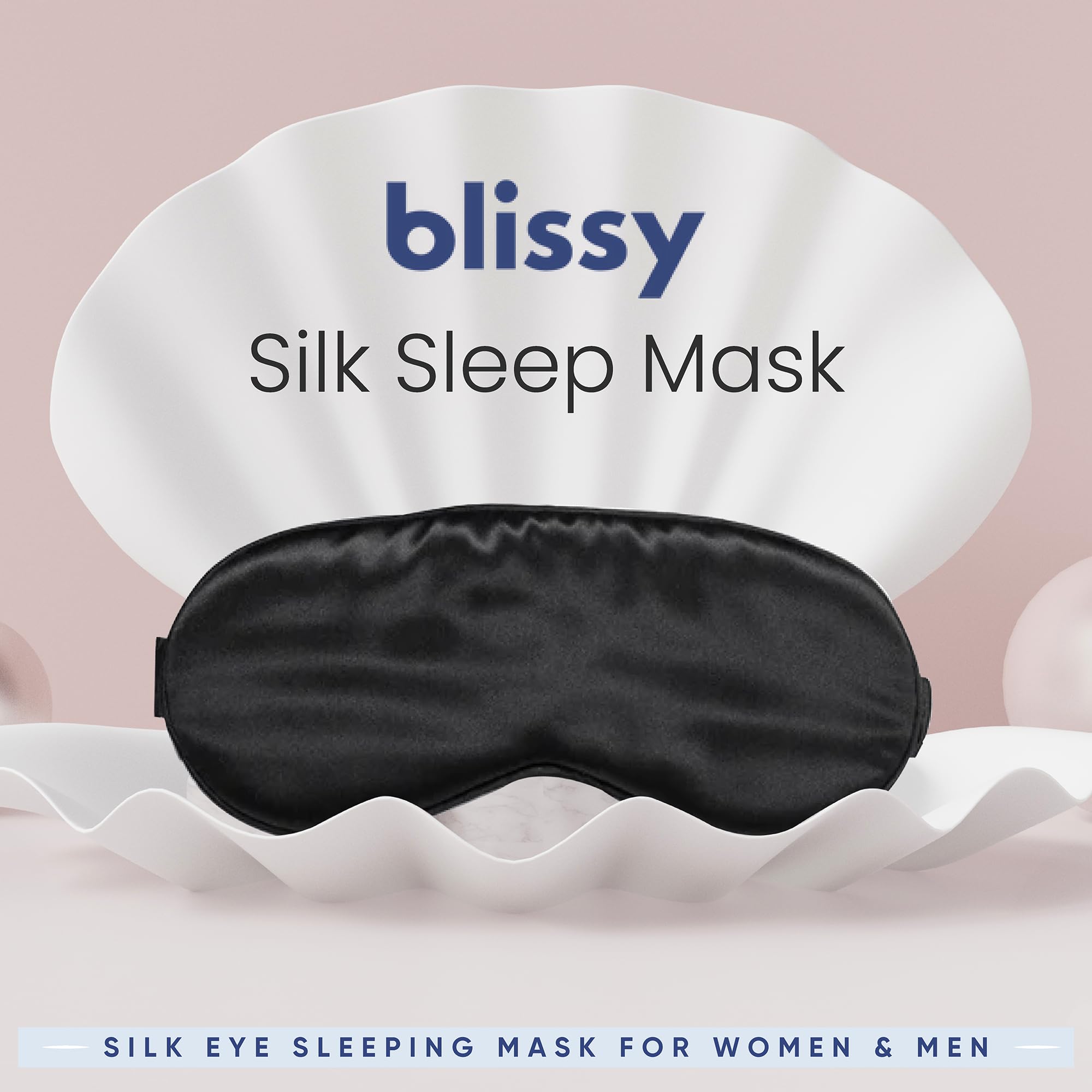 Blissy Silk Sleep Mask - Premium Mulberry Silk 22 Momme

