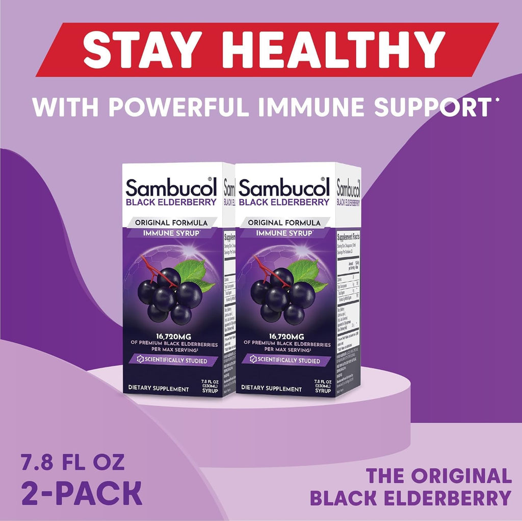 Sambucol Black Elderberry Syrup Immune Support

