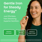 EZ Melts Iron Supplement with Vitamin C | Vegan & Non-GMO


