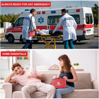 Gevoke 410-Piece Waterproof First Aid Kit | Home & Travel

