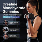 Creatine Monohydrate Gummies for Men & Women | Vegan

