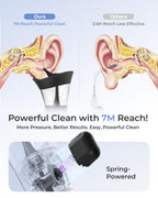 KAUGIC Ear Wax Cleaner – Safe & Comfortable One-Hand Use

